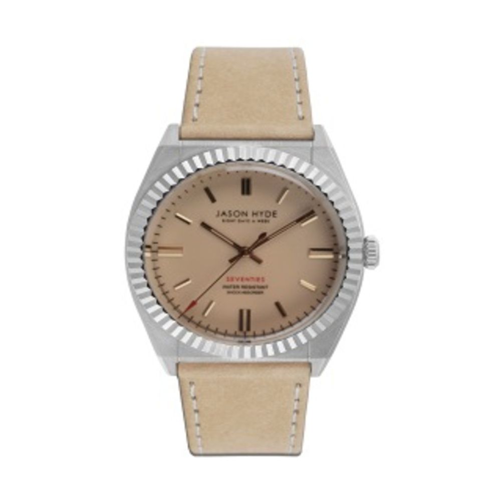 Jason Hyde Brown Textile Watch - Sophisticated Elegance