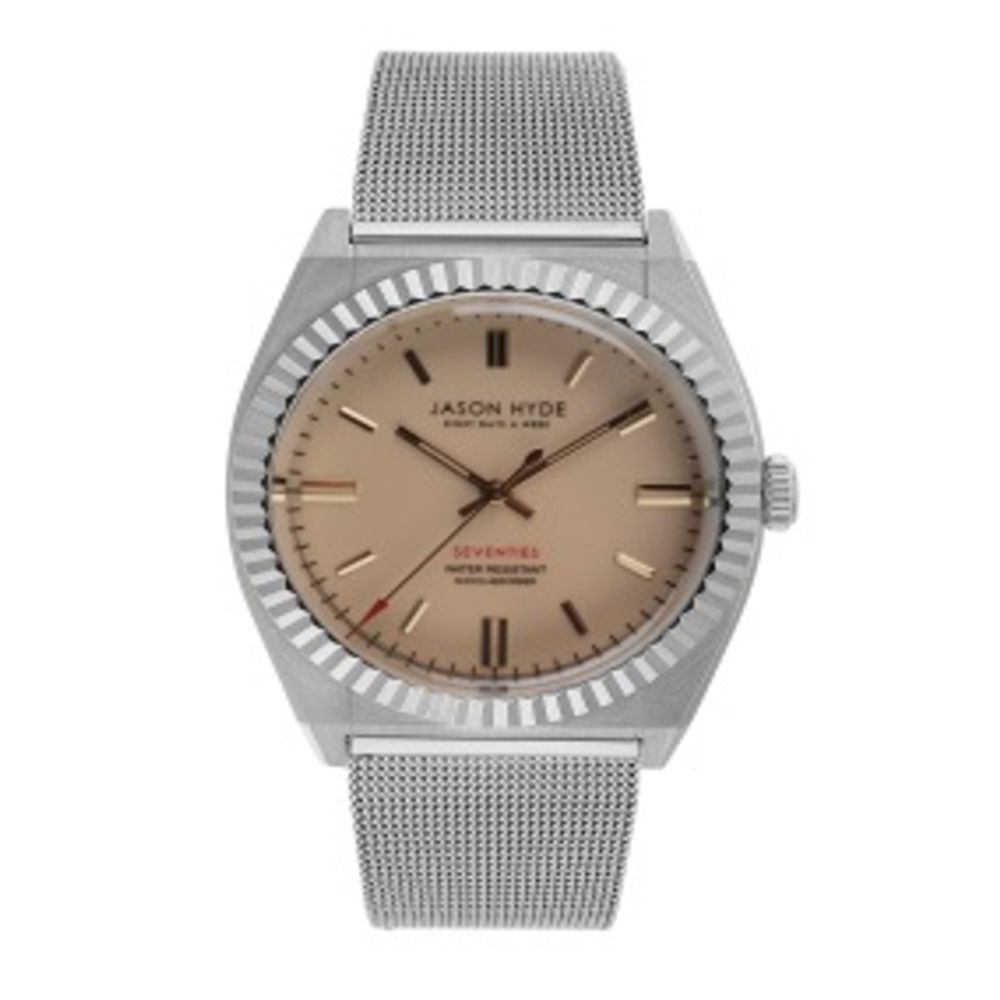 Jason Hyde Gray Steel Watch - Elegant Timepiece for Sophisticated Style