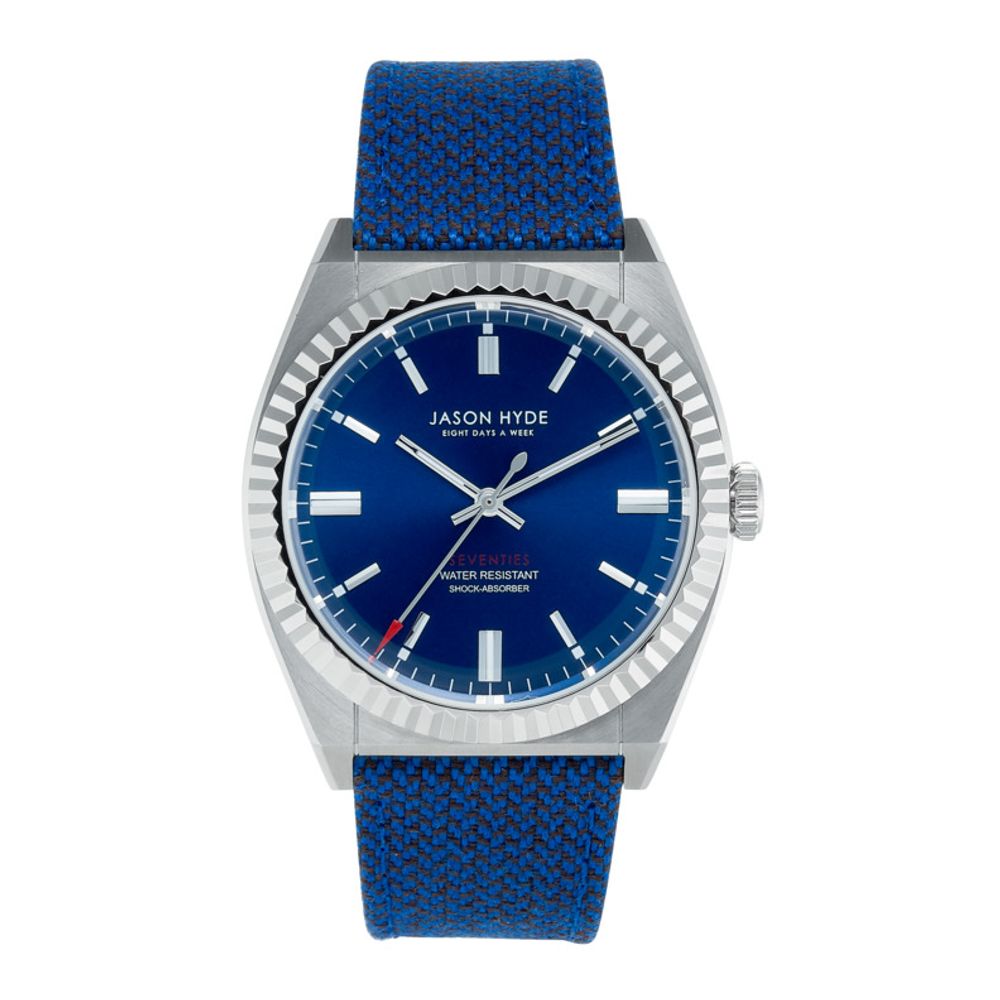 Jason Hyde Blue Textile Watch with Exquisite Craftsmanship