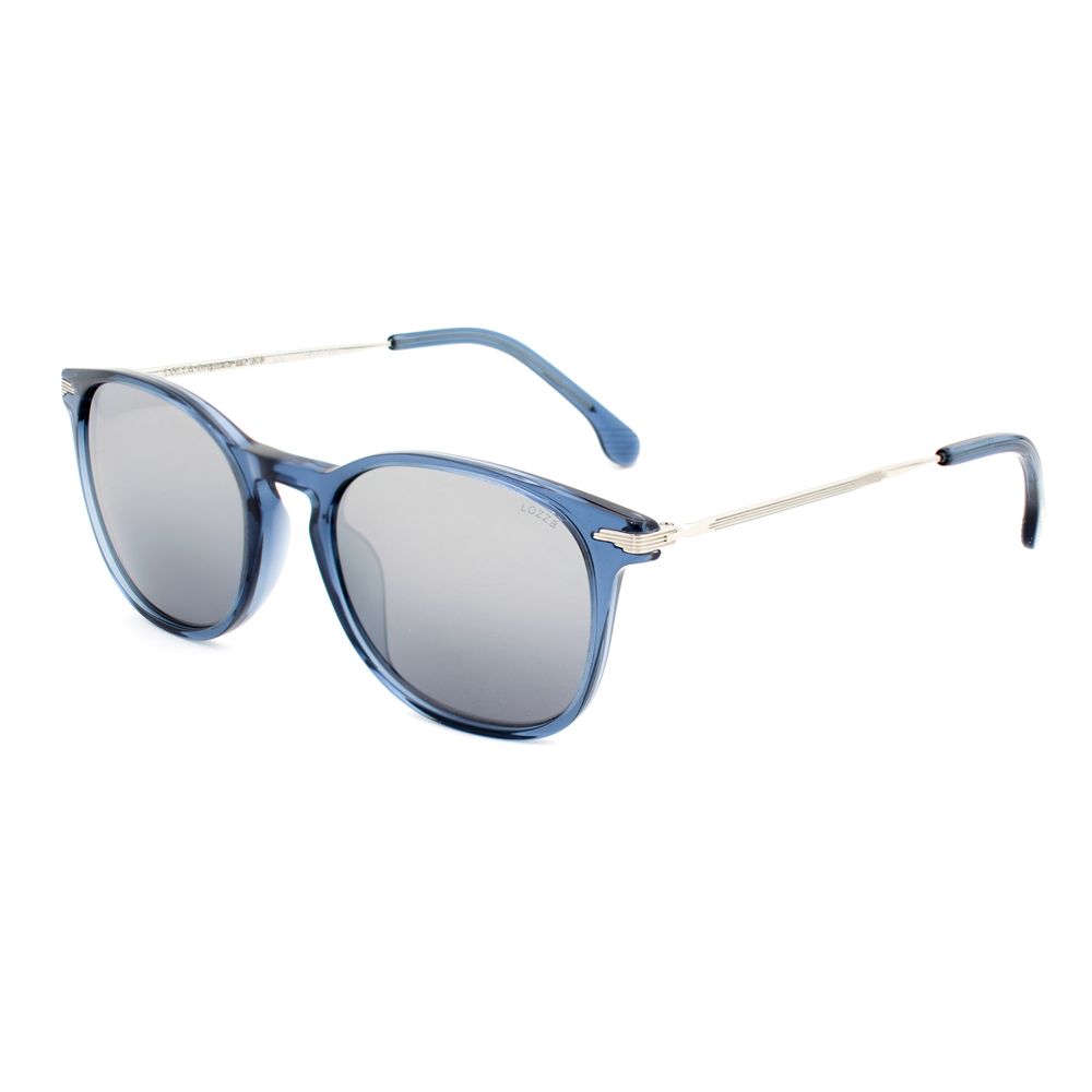 Lozza Blue Acetate Sunglasses with Gradient Grey Lenses