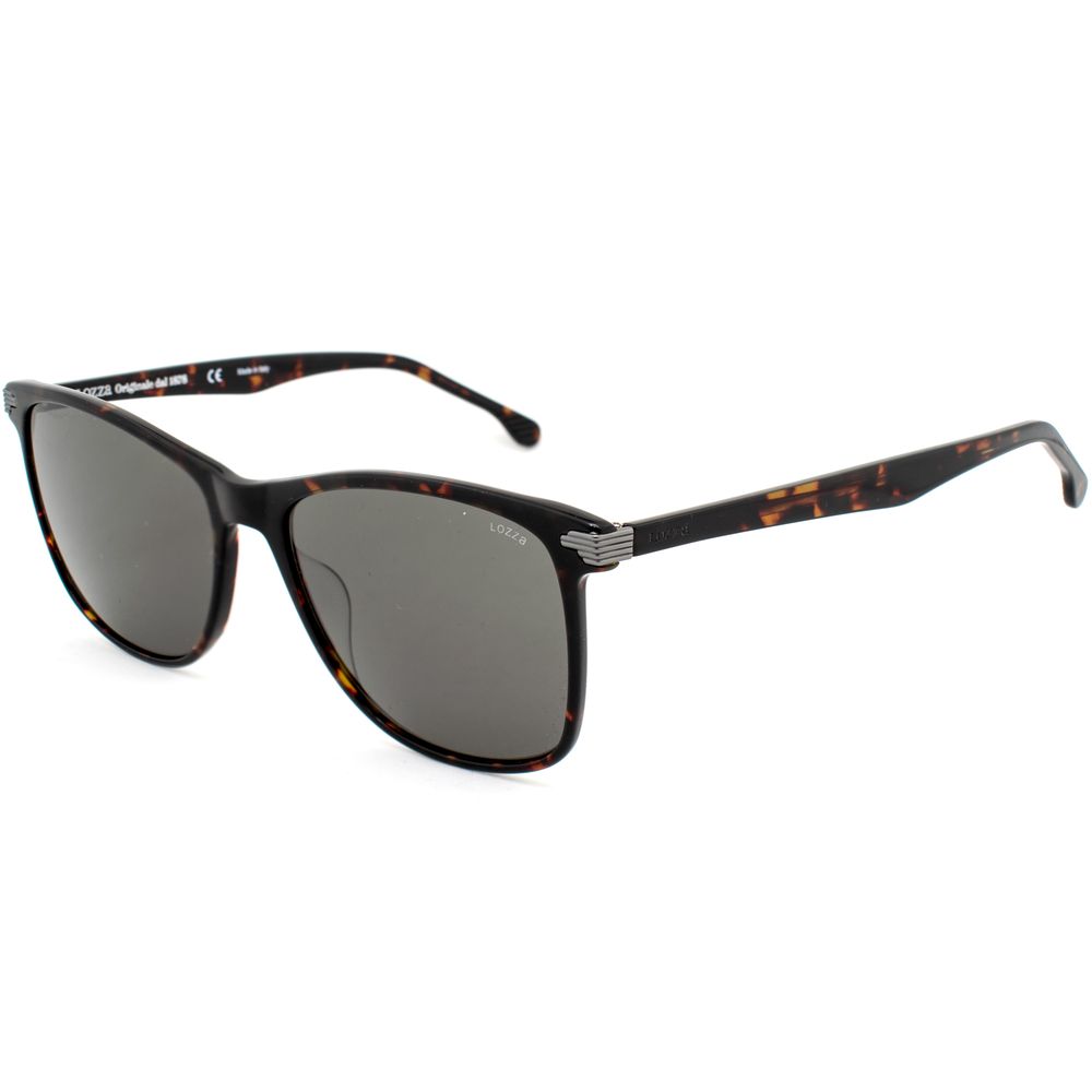 Lozza Dark Havana Acetate Sunglasses with Timeless Elegance