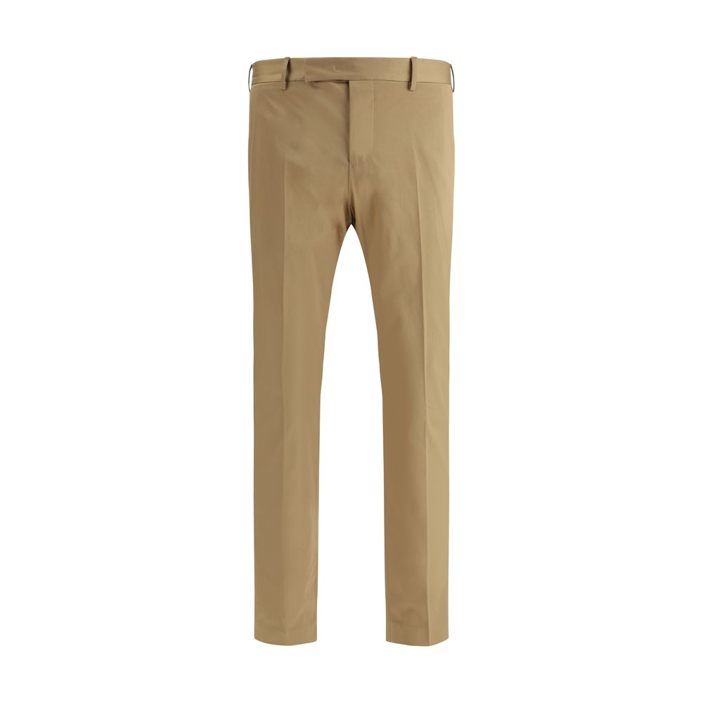 PT Torino Navy Cotton Pants - Timeless Elegance Redefined