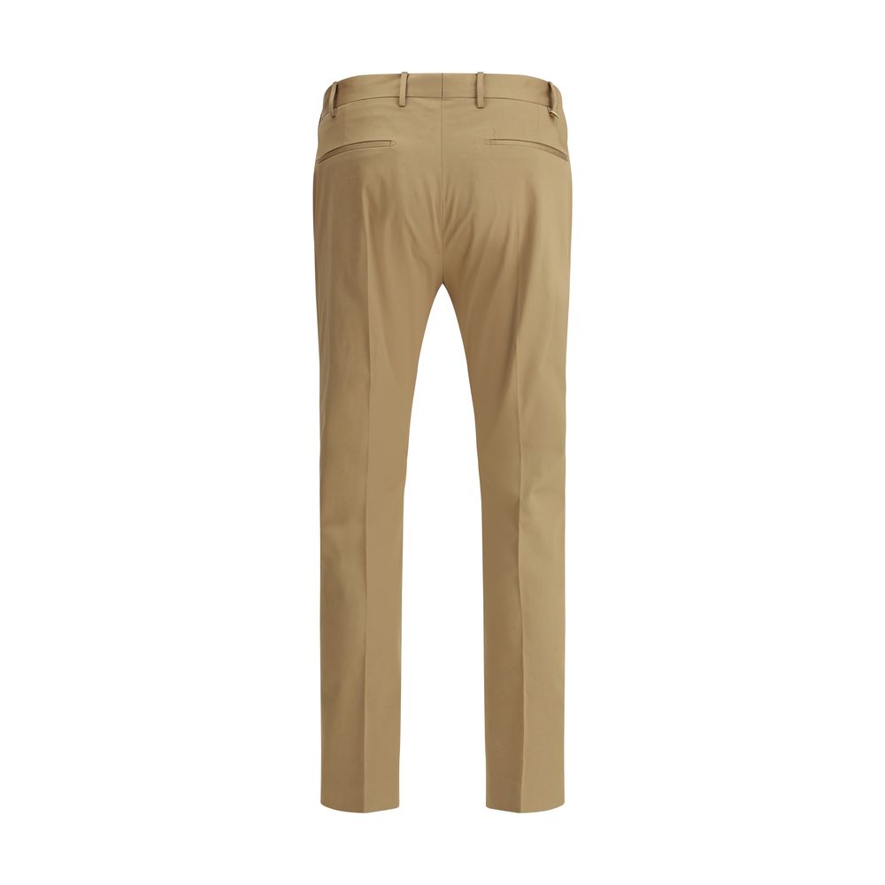 PT Torino Navy Cotton Pants - Timeless Elegance Redefined