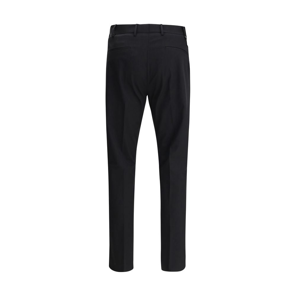 PT Torino Navy Cotton Pants for Elevated Everyday Elegance