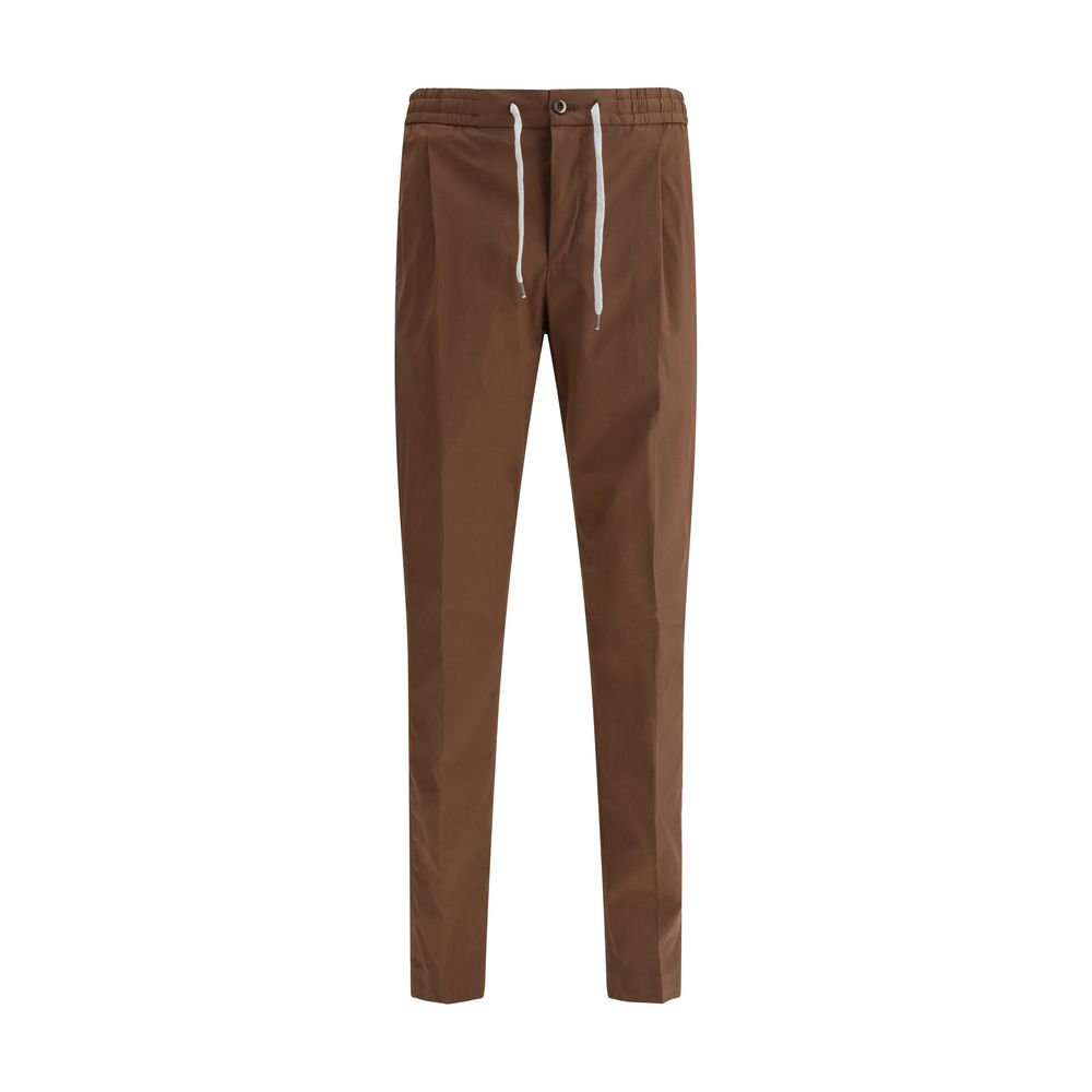 PT Torino Grey Cotton Pants - Refined Elegance for Modern Sophistication