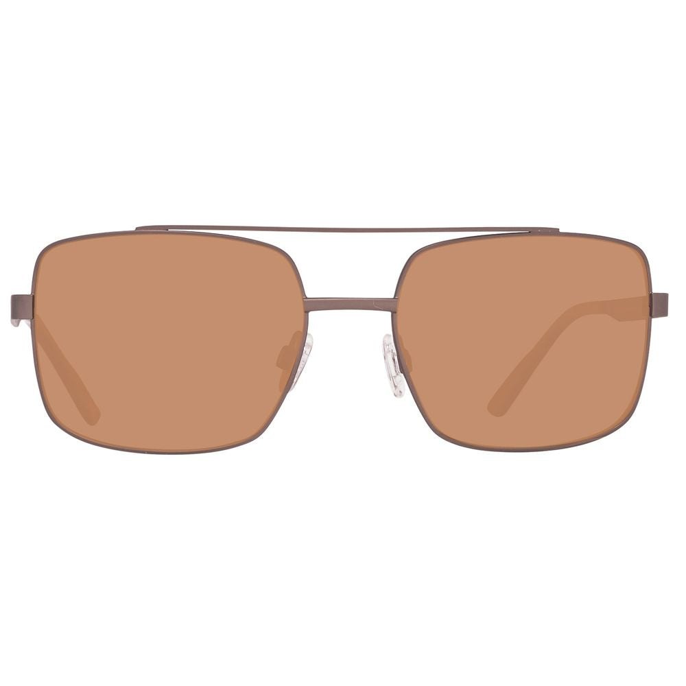 Helly Hansen Brown Metal Sunglasses for Timeless Sophistication