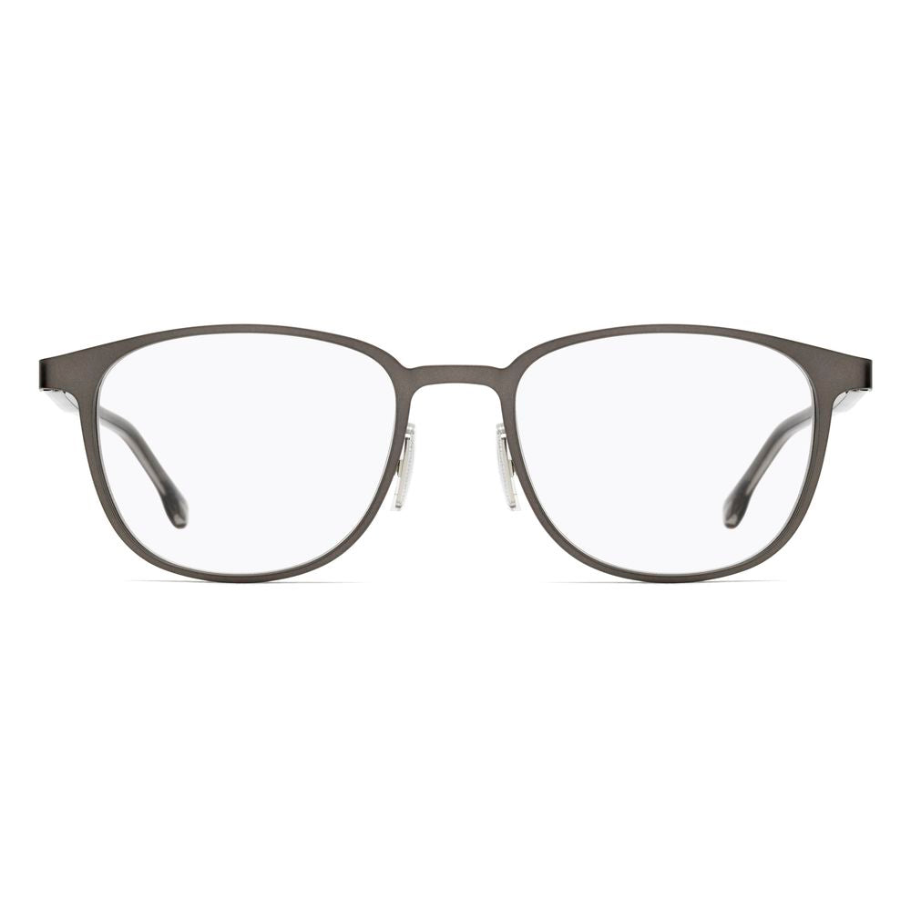Hugo Boss Gray Metal Frames for Elevated Sophistication