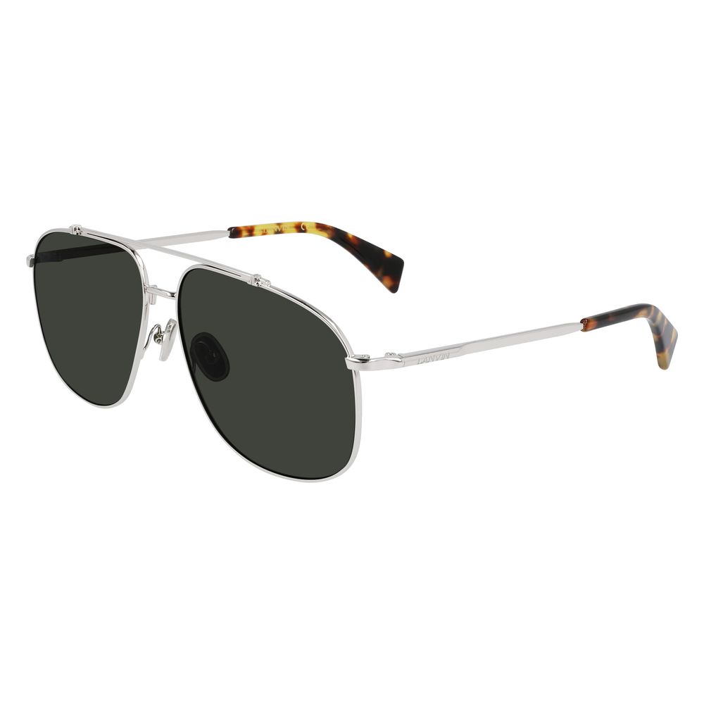 Lanvin Gray Metal Sunglasses for Timeless Elegance
