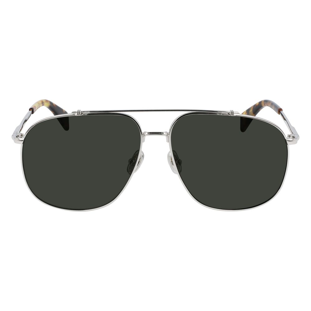 Lanvin Gray Metal Sunglasses for Timeless Elegance