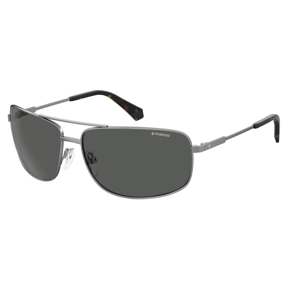 Polaroid Gray Metal Sunglasses for Sophisticated Style
