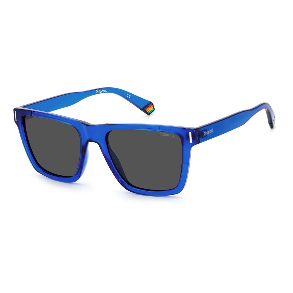 Polaroid Blue Acetate Sunglasses with Elegant Design