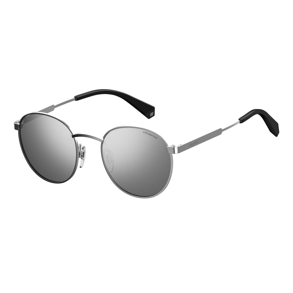 Polaroid Silver Metal Sunglasses with Polarized Lenses