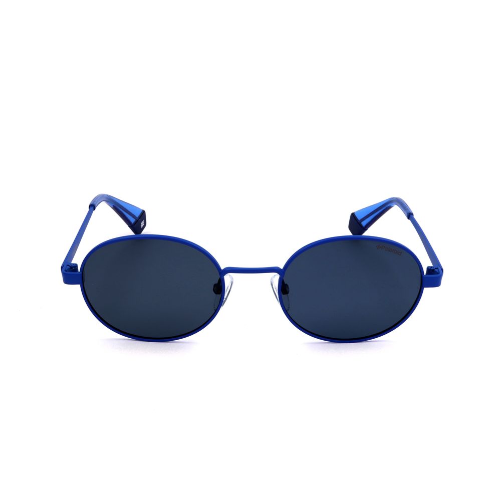 Polaroid Blue Metal Sunglasses for Timeless Elegance