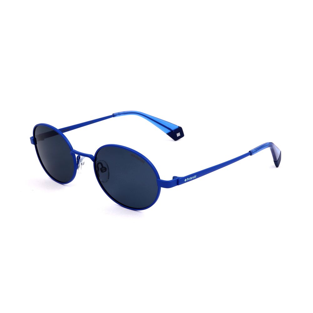 Polaroid Blue Metal Sunglasses for Timeless Elegance