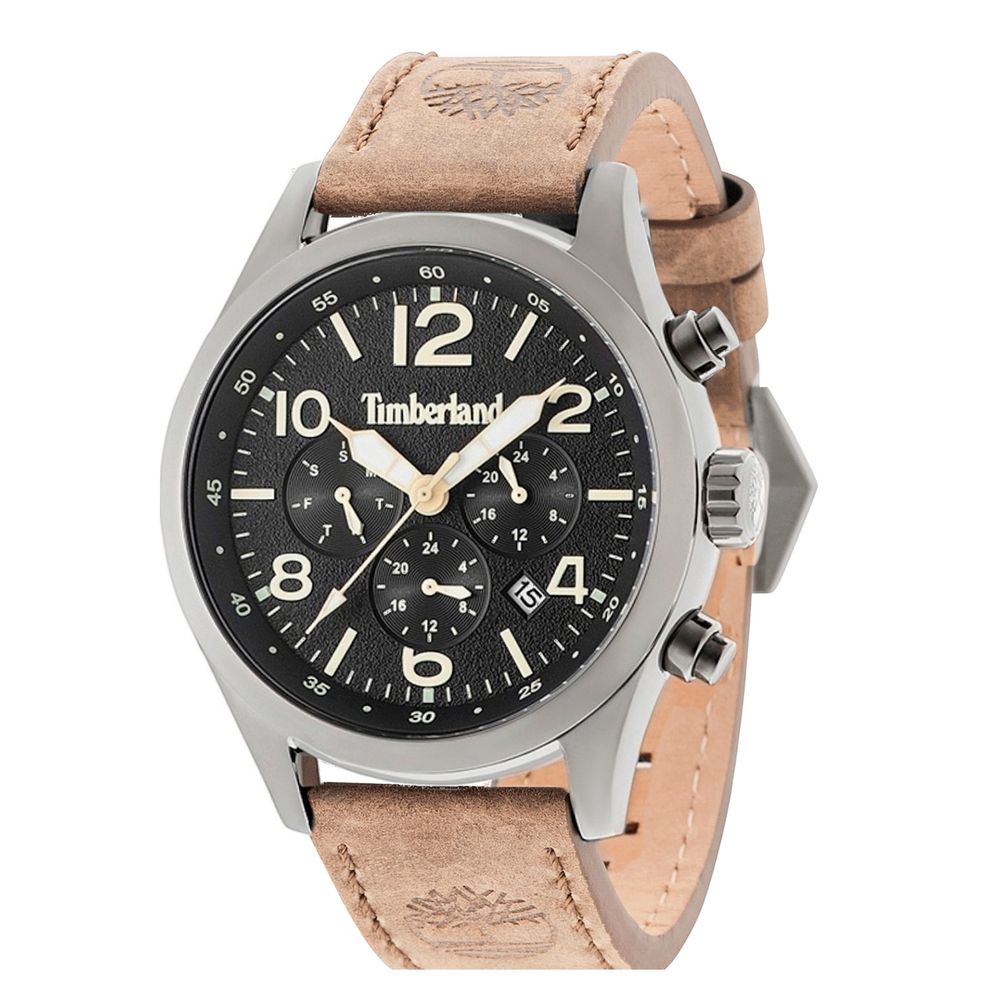 Timberland Black Leather Watch: Timeless Sophistication Redefined