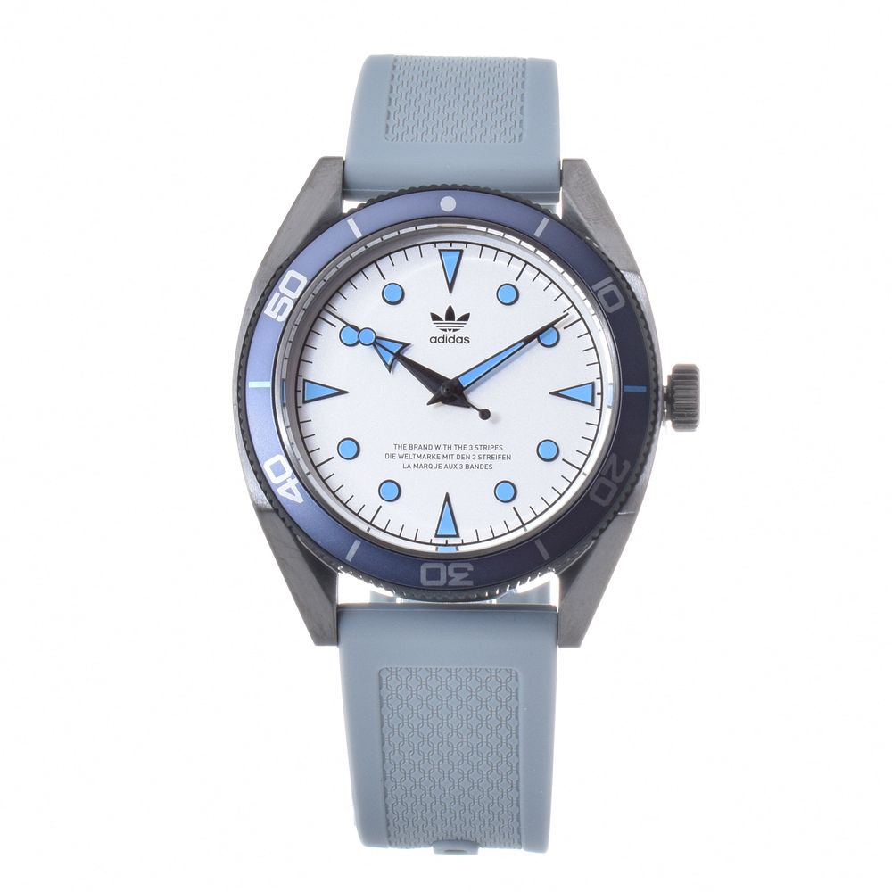 Adidas Gray Silicone Watch - Sophisticated Timepiece Elegance