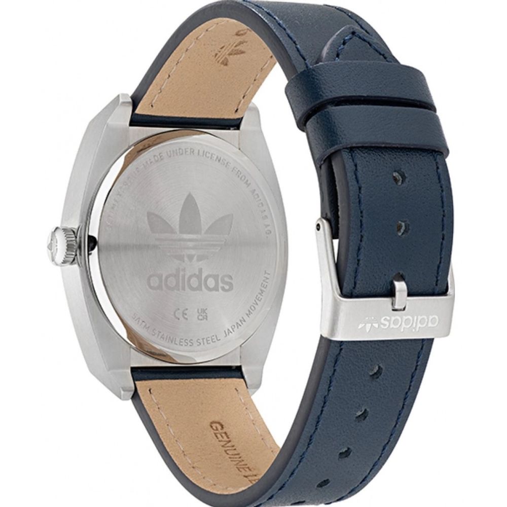 Adidas Blue Leather Watch - Timeless Elegance Redefined