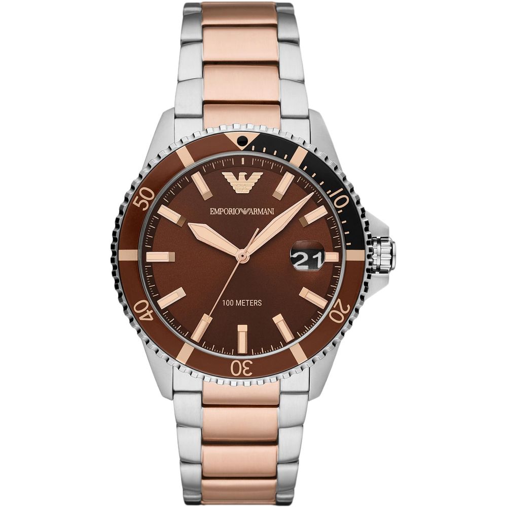 Armani Multicolor Stainless Steel Watch for Elegant Style