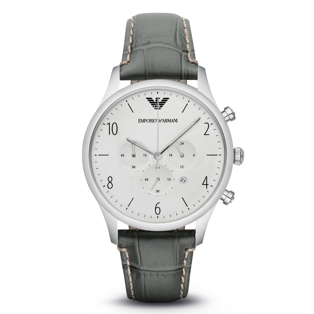 Armani Green Leather Watch - Timeless Elegance Redefined
