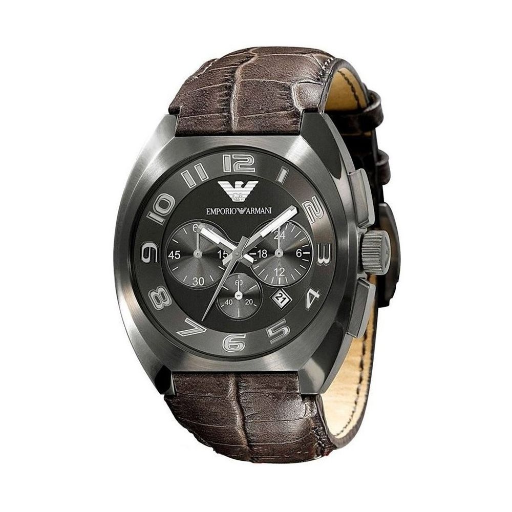 Armani Brown Leather Watch for Timeless Sophistication