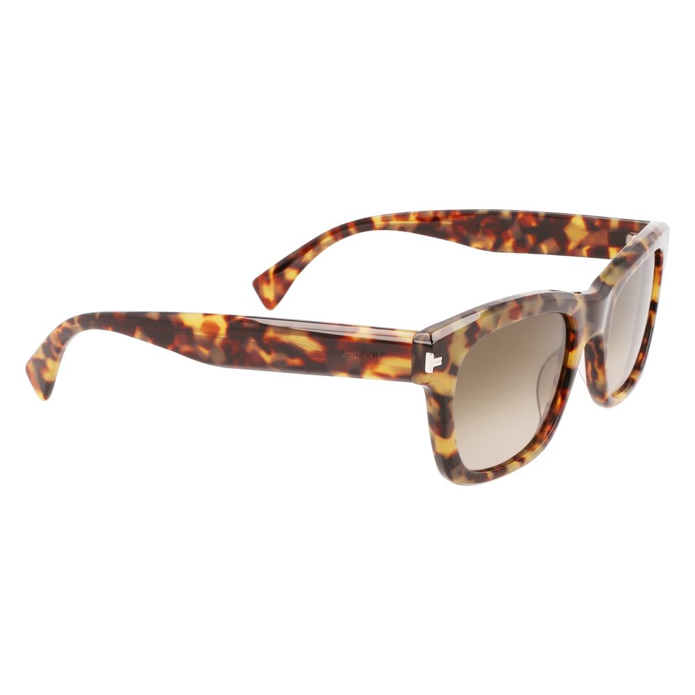 Lanvin Brown Acetate Sunglasses for Timeless Elegance