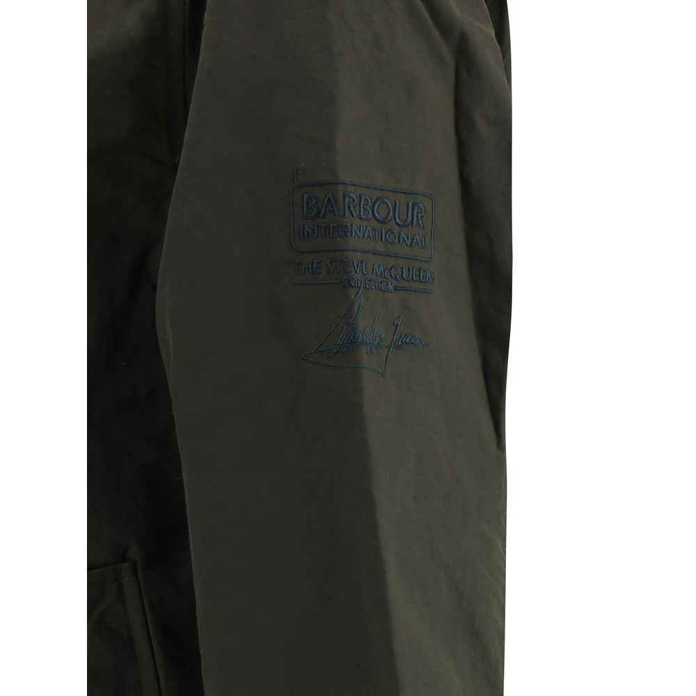 Barbour Black Cotton Harrington Jacket Luxury Outerwear