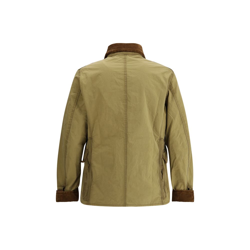 Barbour Olive Cotton Workwear Jacket: Timeless Elegance Meets Functionality