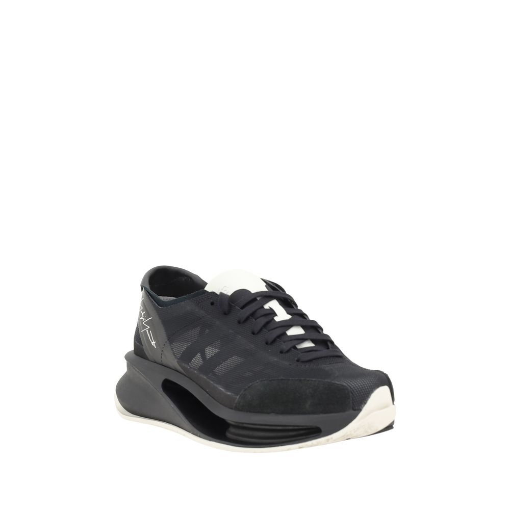 Y-3 White Leather S-Gendo Run Sneakers: Elevated Sports Luxury Footwear