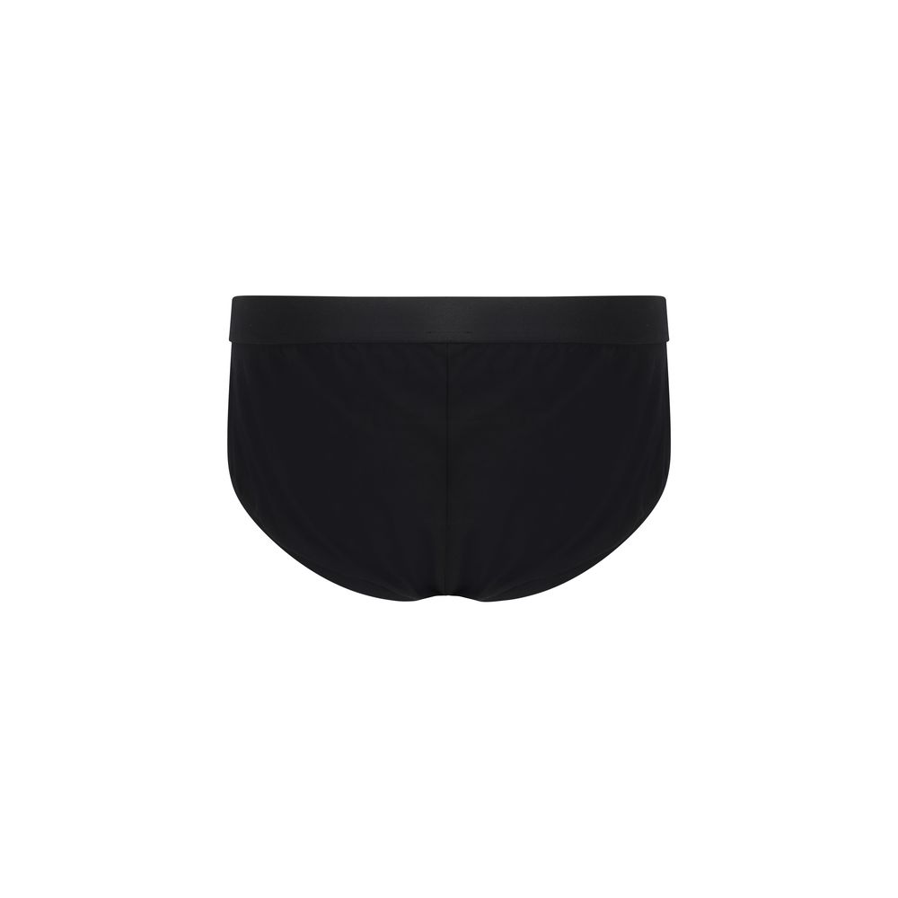 Dolce & Gabbana Black Cotton Underwear Briefs for Effortless Luxury