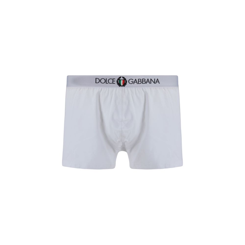 Dolce & Gabbana White Cotton Underwear Briefs for Luxurious Comfort