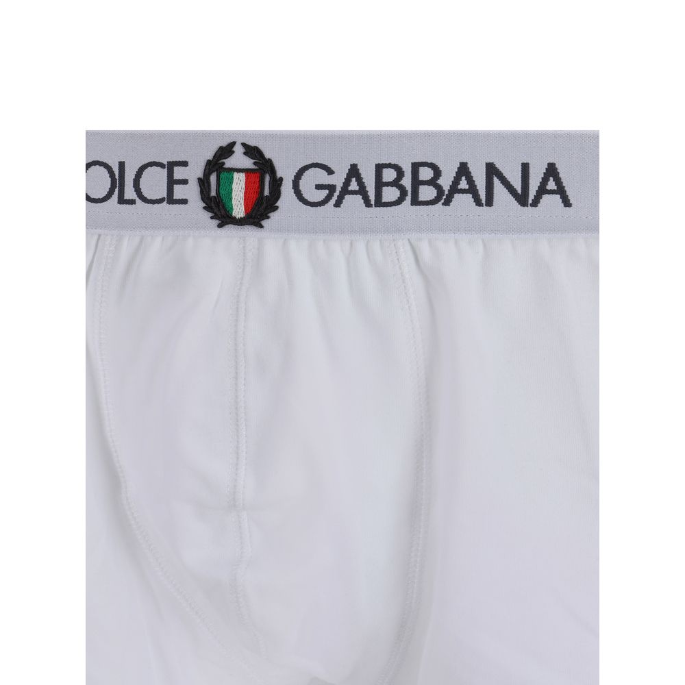 Dolce & Gabbana White Cotton Underwear Briefs for Luxurious Comfort