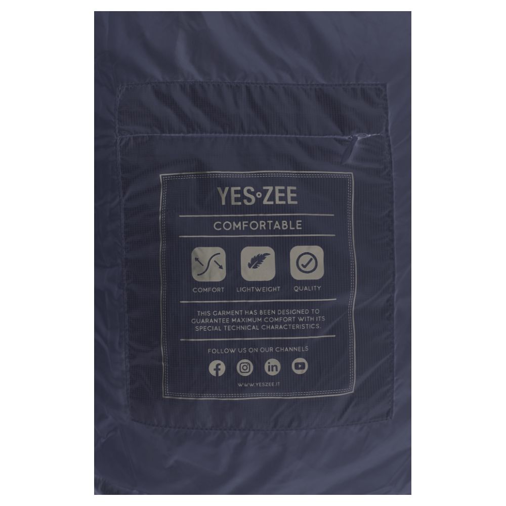 Yes Zee Blue Nylon Vest - Contemporary Luxury Outerwear