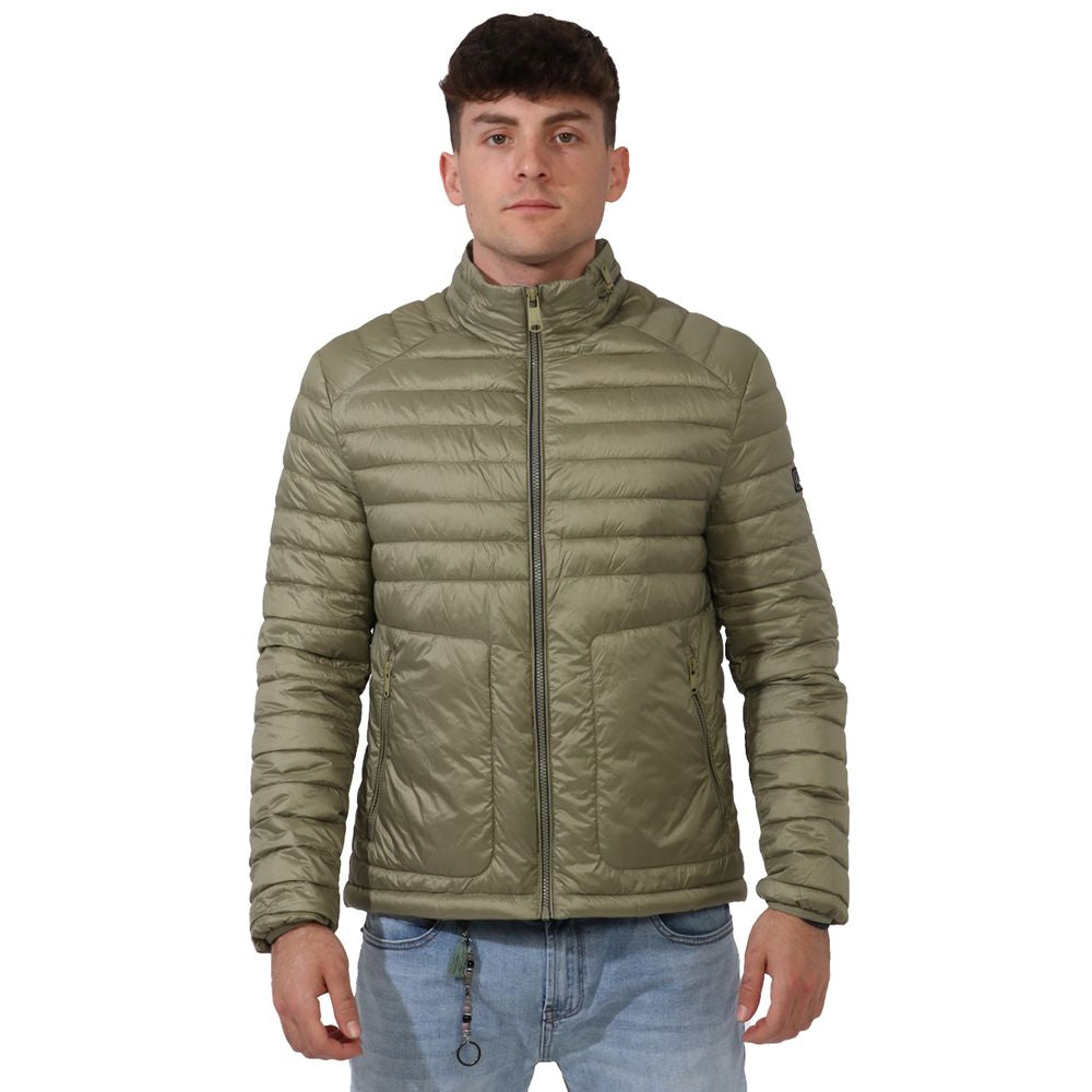 Yes Zee Green Nylon Lightweight Vest for Urban Sophistication