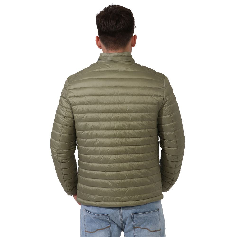 Yes Zee Green Nylon Lightweight Vest for Urban Sophistication