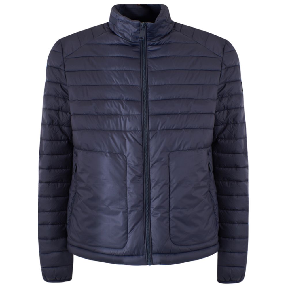 Yes Zee Blue Nylon Jacket for Elevated Outerwear Style