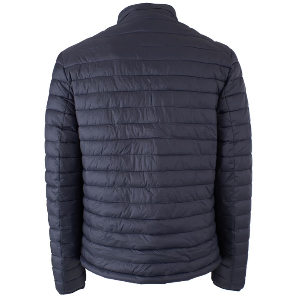 Yes Zee Blue Nylon Jacket for Elevated Outerwear Style