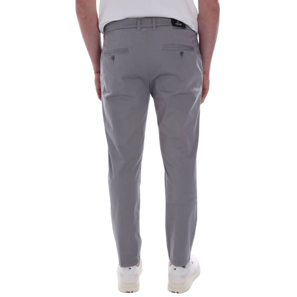 Yes Zee Gray Cotton Jeans & Pant for Timeless Elegance