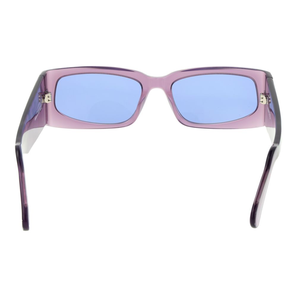 GCDS Purple Acetate Sunglasses with Bold Blue Lenses