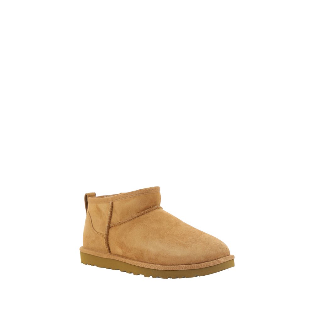 UGG Chestnut Suede Ultra Mini Ankle Boots for Effortless Elegance