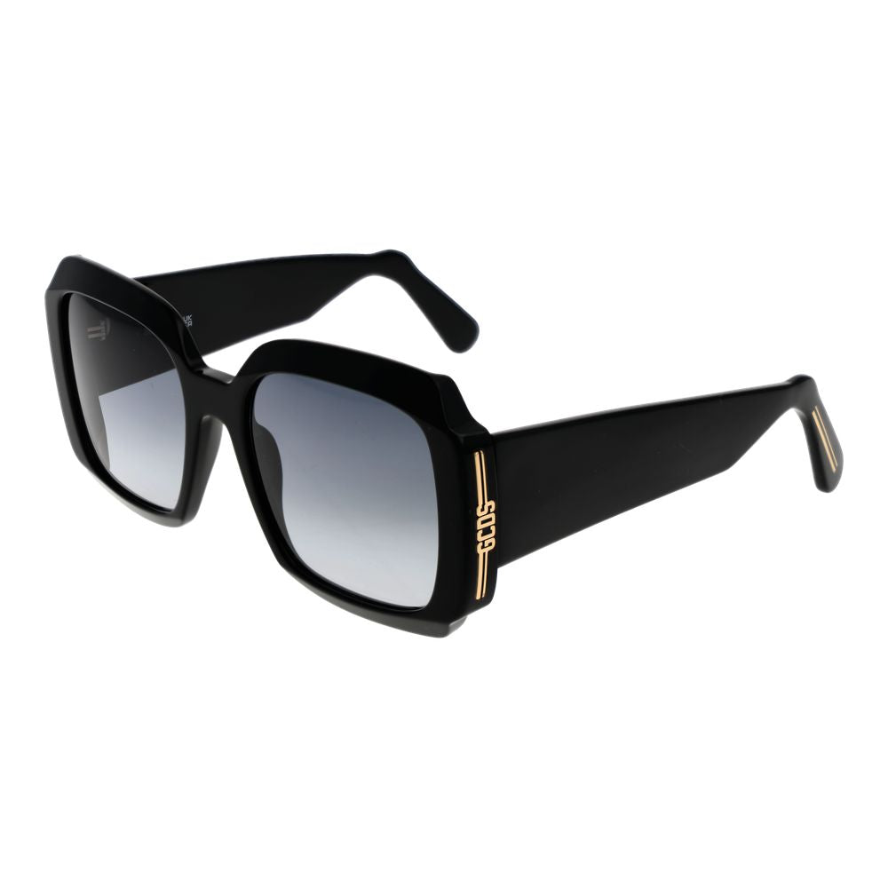 GCDS Black Acetate Unisex Sunglasses with Timeless Style