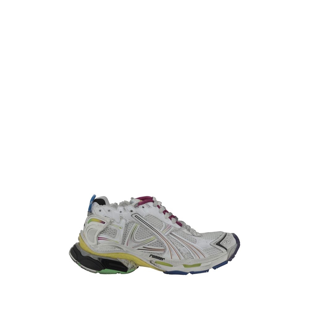 Balenciaga White Mesh Runner Sneakers: Iconic Luxury Footwear Redefined