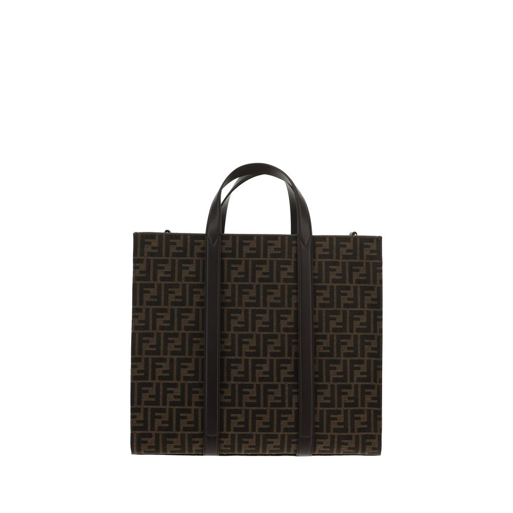 Fendi Beige Coated Cotton Tote Handbag - Timeless Elegance and Sophistication