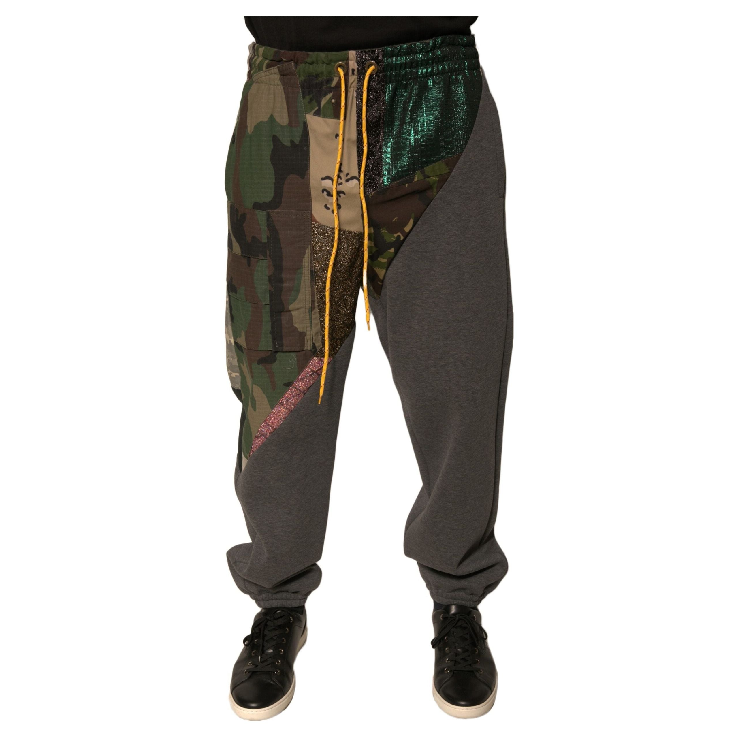 Dolce & Gabbana Multicolor Cotton Jogger Sweatpants