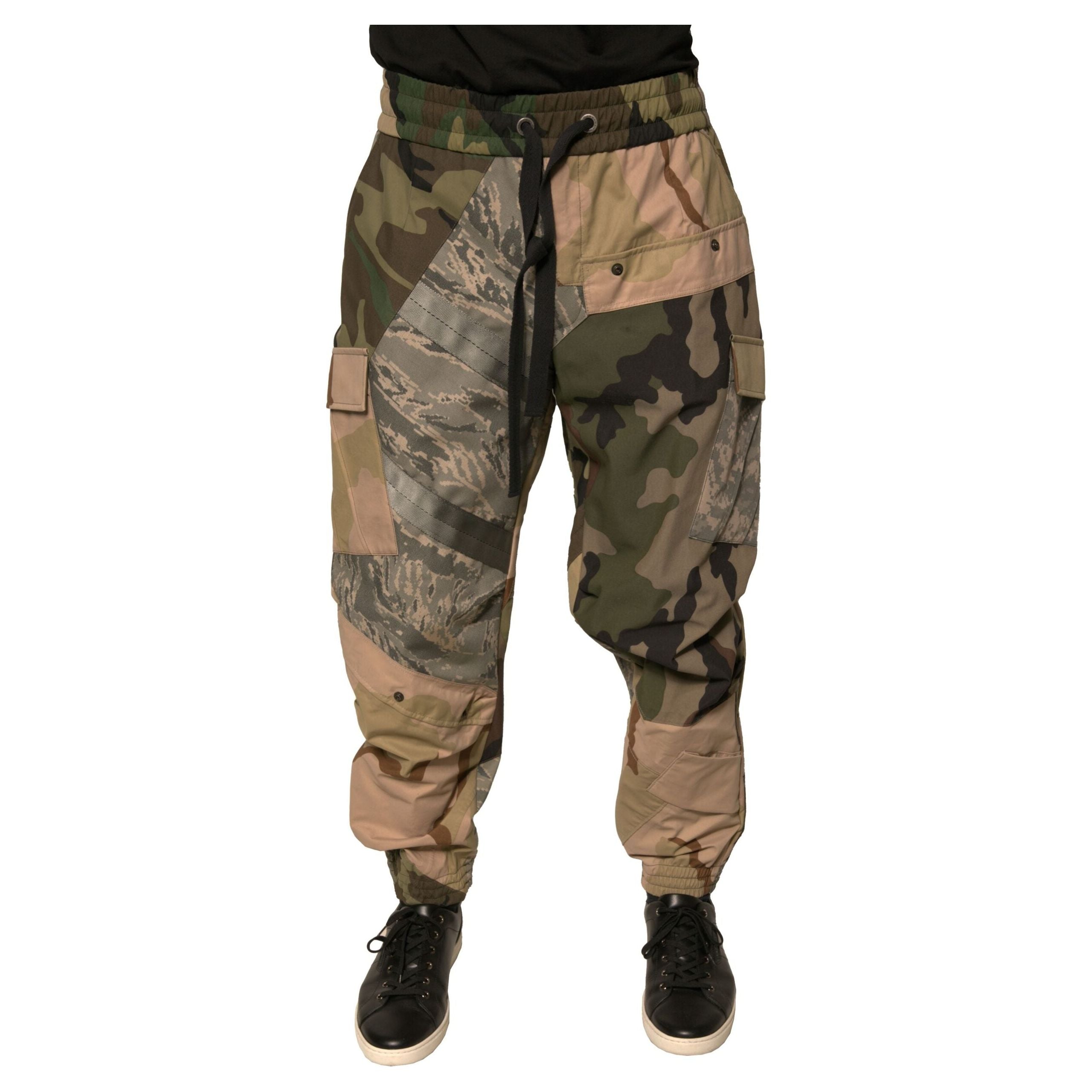 Dolce & Gabbana Multicolor Cotton Jogger Sweatpants