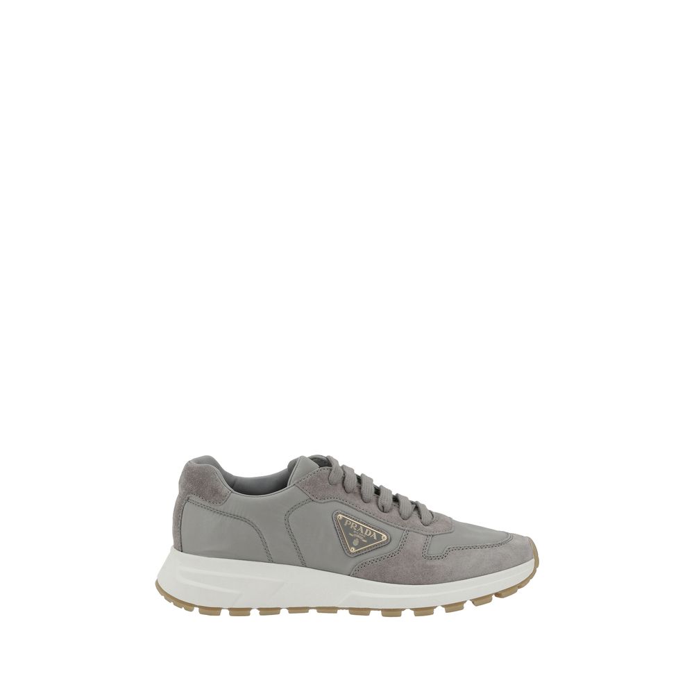 Prada White Suede Sneakers: Timeless Elegance in Footwear
