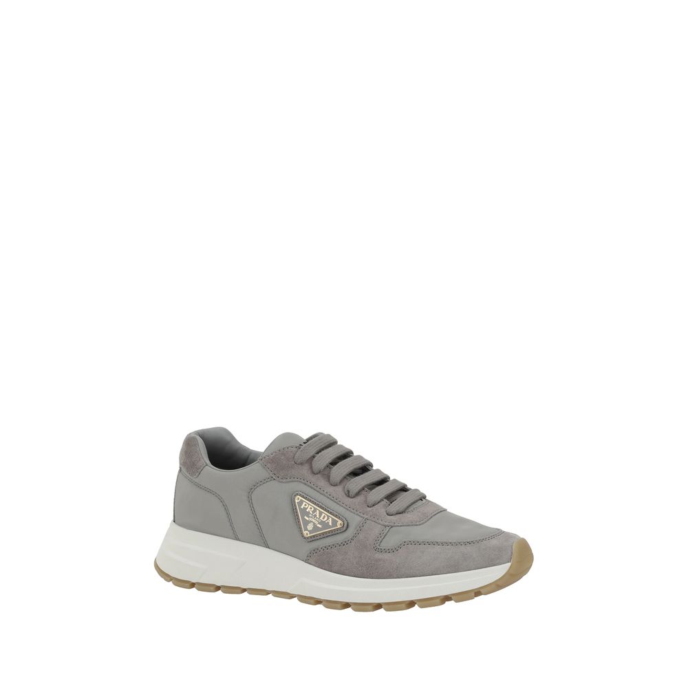 Prada White Suede Sneakers: Timeless Elegance in Footwear