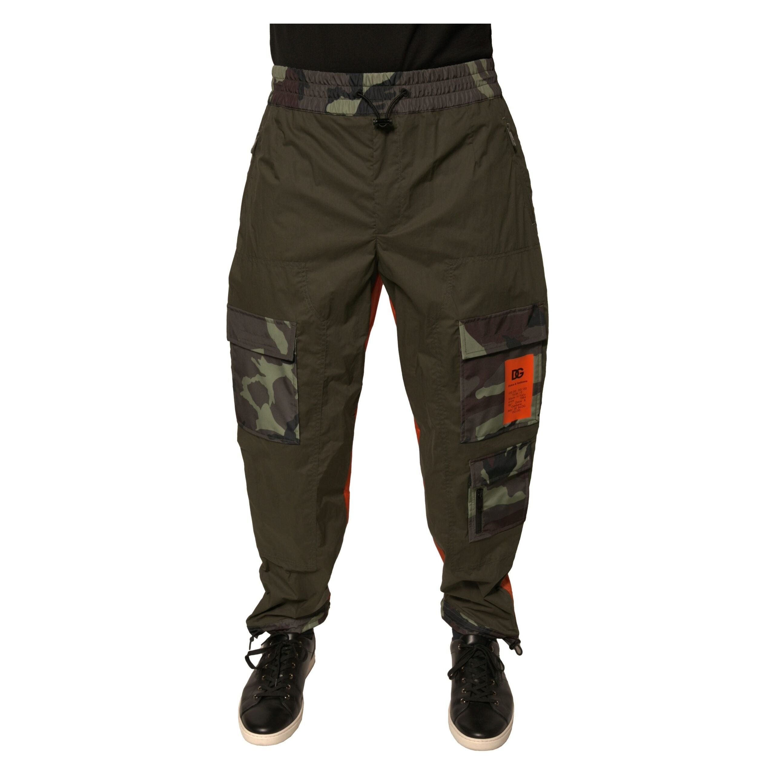 Dolce & Gabbana Multicolor Cotton Jogger Cargo Pants