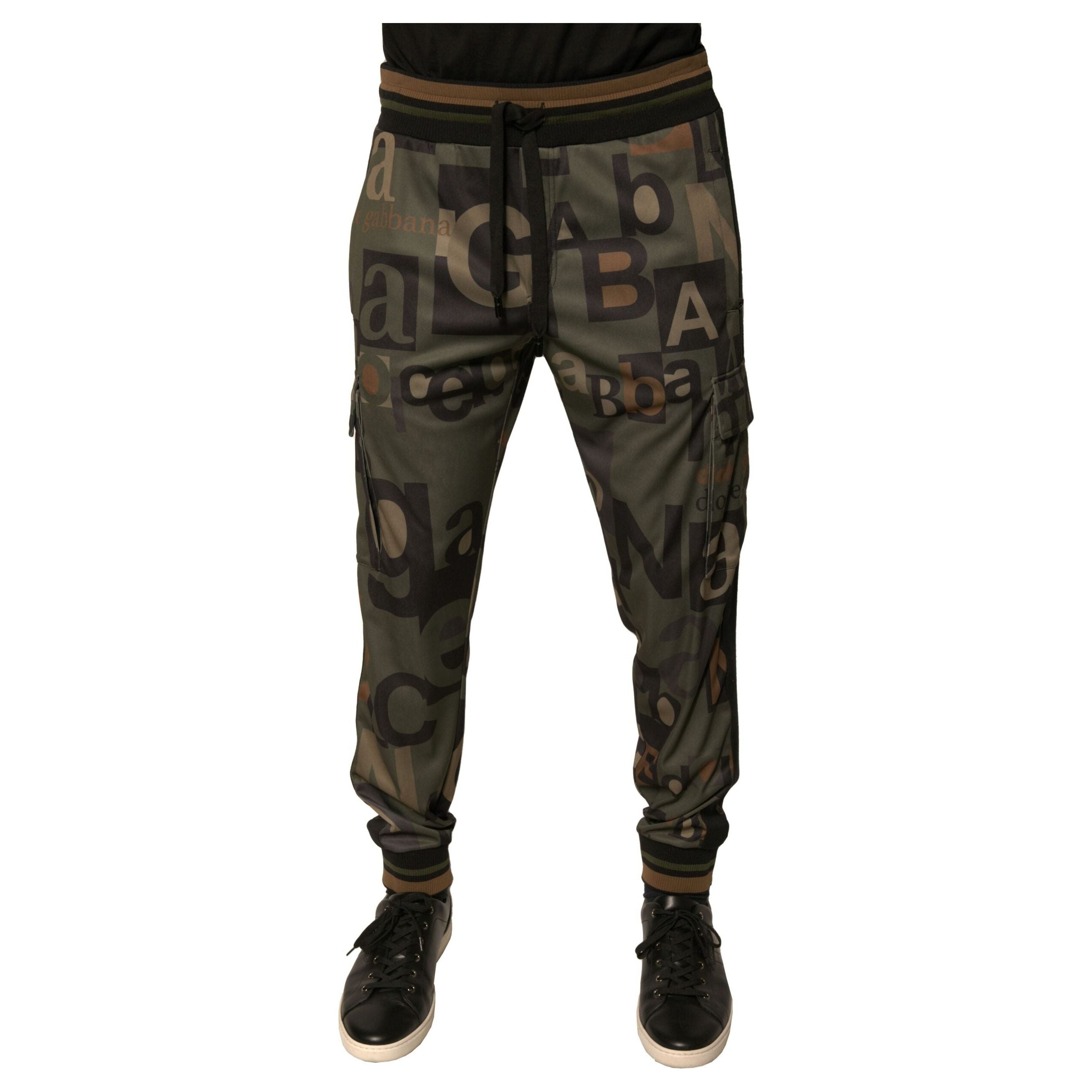 Dolce & Gabbana Multicolor Cotton Cargo Jogger Pants