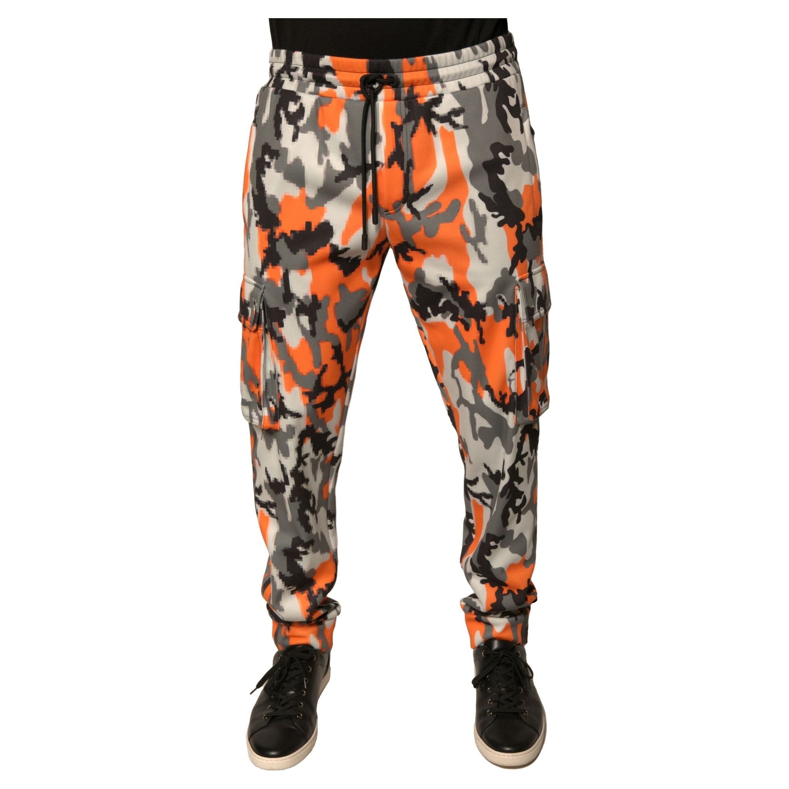 Dolce & Gabbana Multicolor Cotton Cargo Jogger Pants