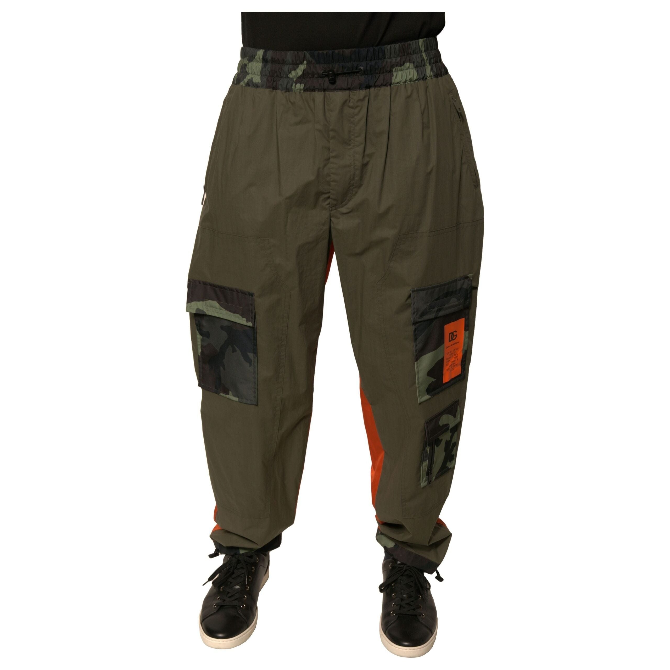 Dolce & Gabbana Multicolor Cotton Jogger Cargo Pants